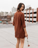 Saturday Shirtdress in Red Clay