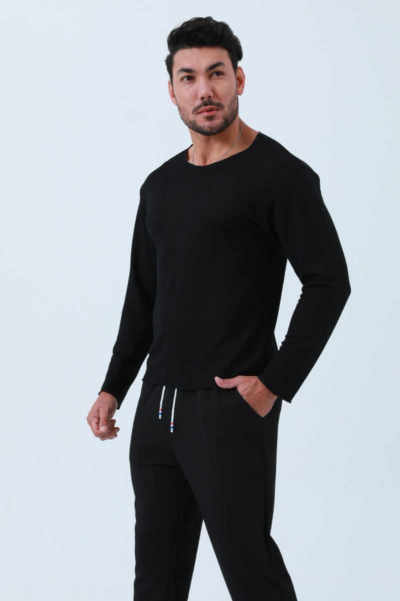 Essence Boat Neck Knit Long Sleeve