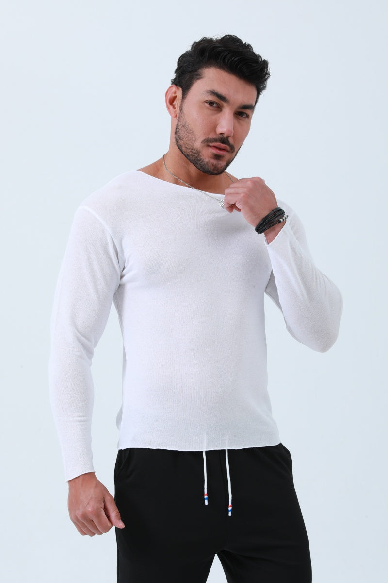 Essence Boat Neck Knit Long Sleeve