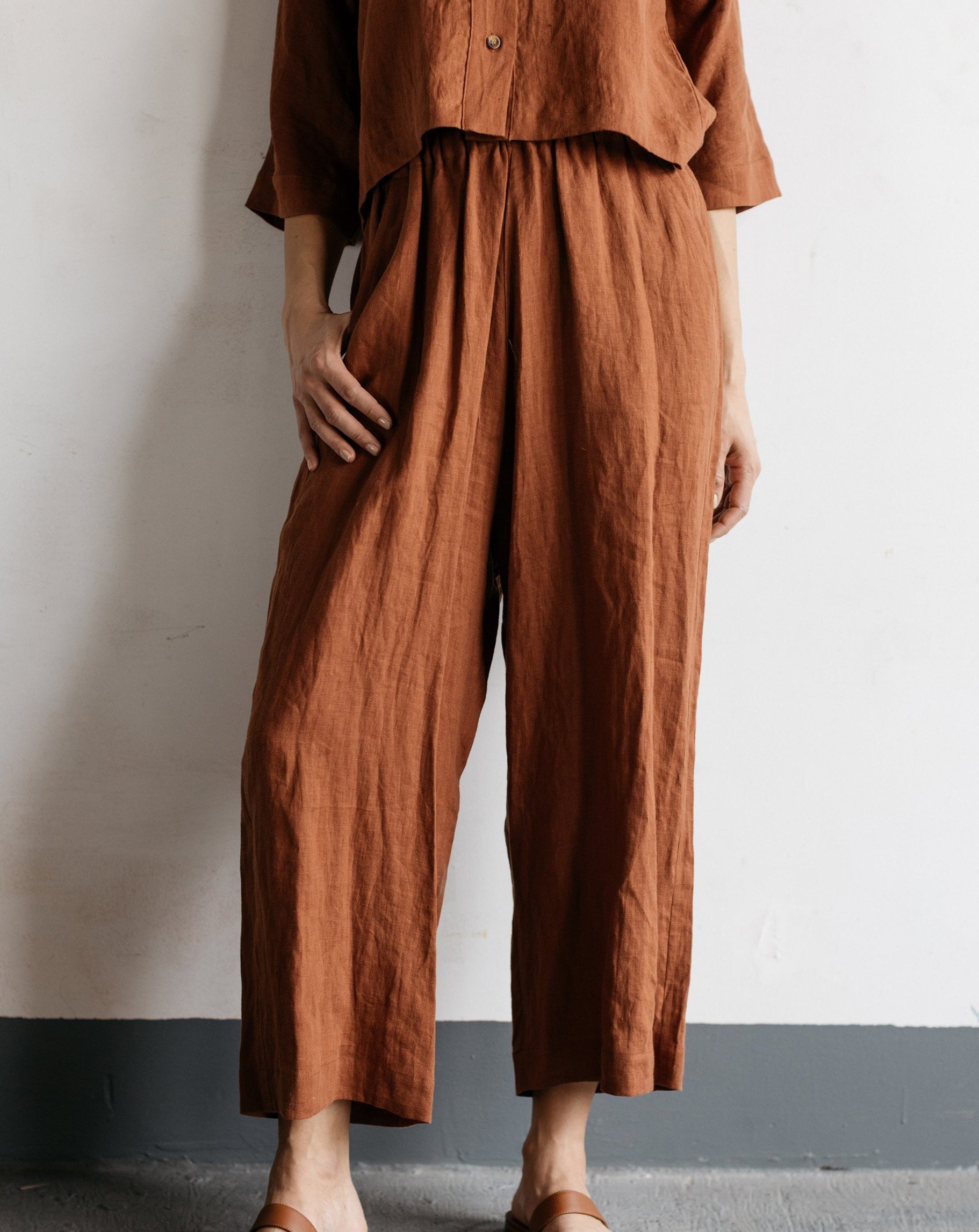 Easy Pants in Red Clay