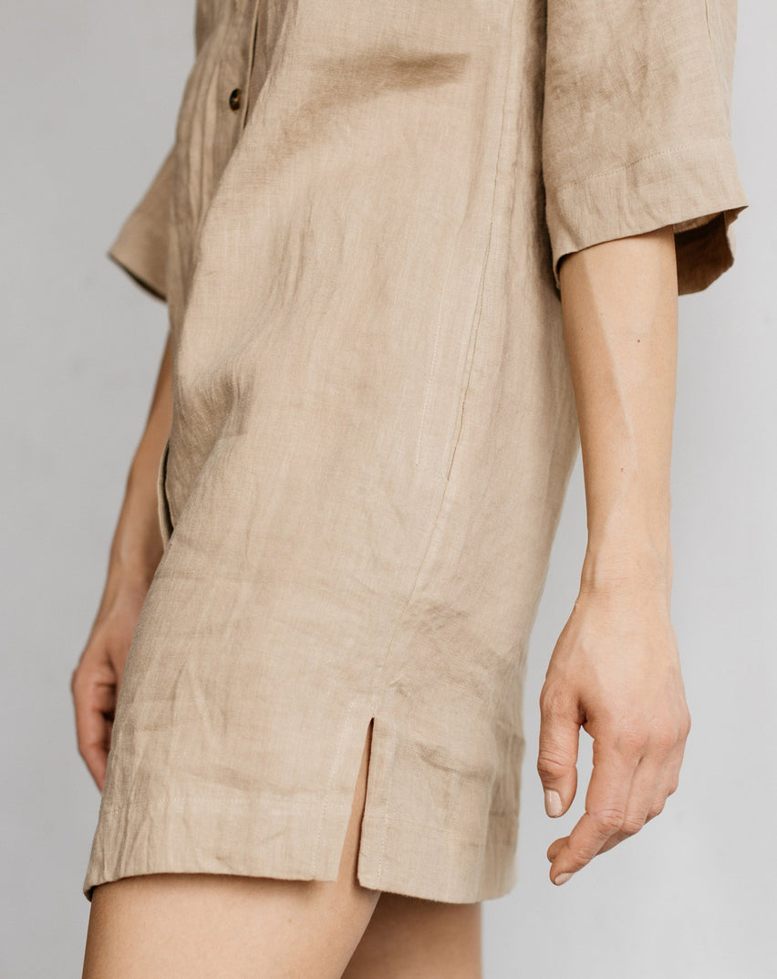 Saturday Shirtdress in Wheat